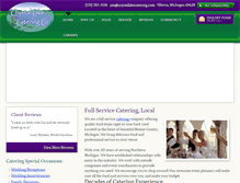 Tablet Screenshot of crystallakecatering.com